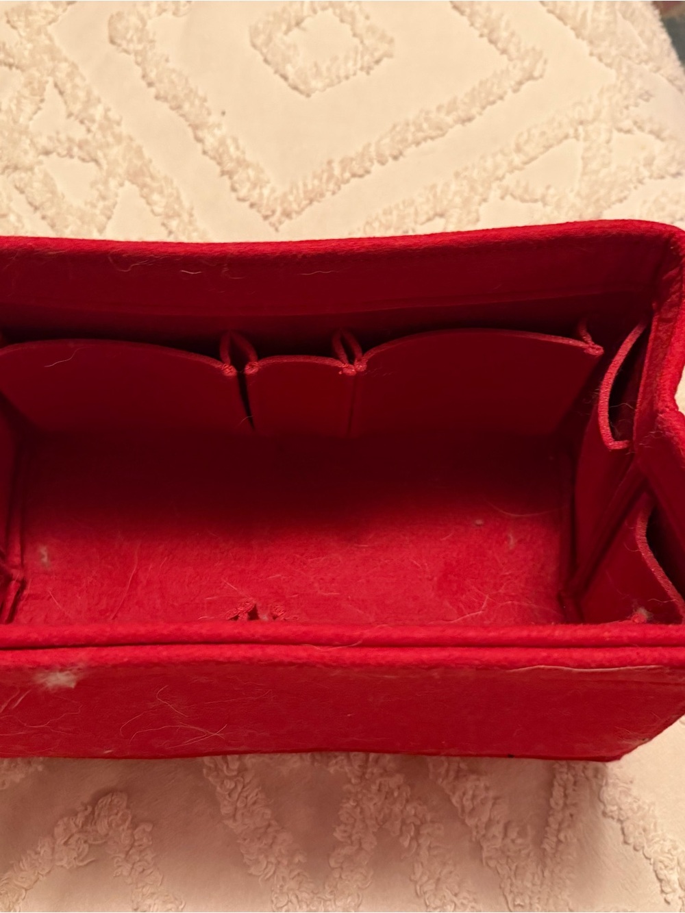 Red Women’s Handbag Organizer Insert